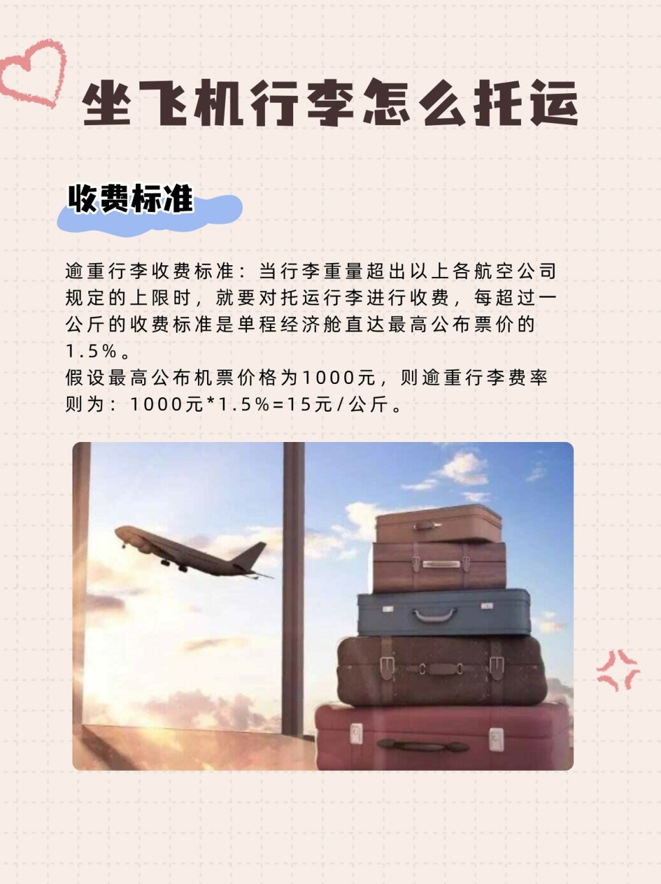飞机行李托运费用详解