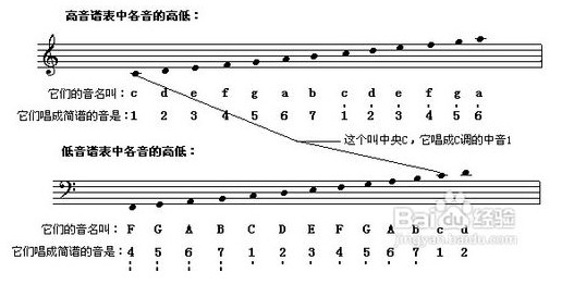 如何解读五线谱中的低音谱号