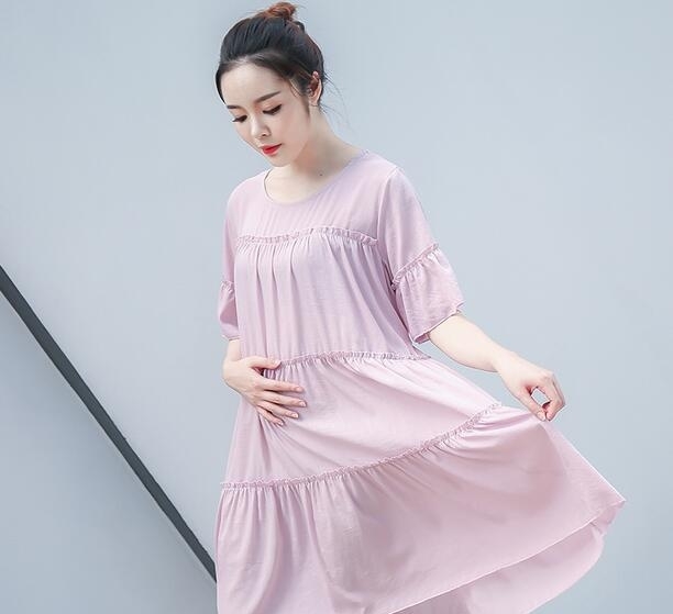 孕妇中长裙，时尚与舒适的完美结合