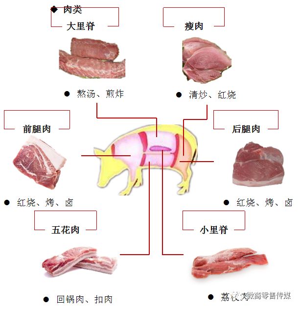 大肉的种类及其特点