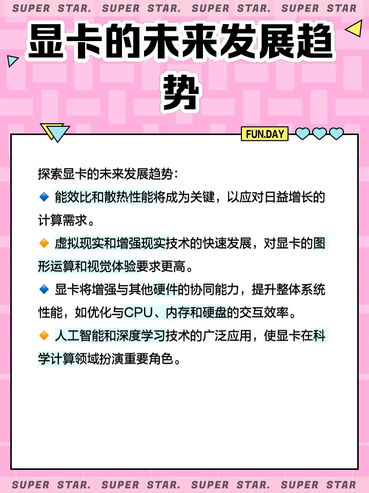 显卡最新技术趋势与发展概述