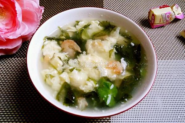 虾米紫菜西红柿蛋花汤，一道家常美食的完美融合