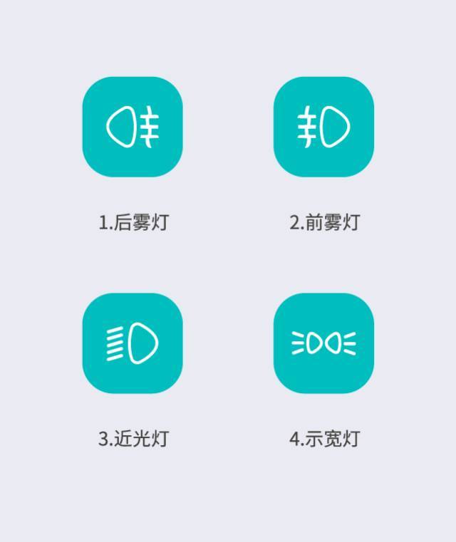 前置灯光图标，设计之美与实用功能的完美结合