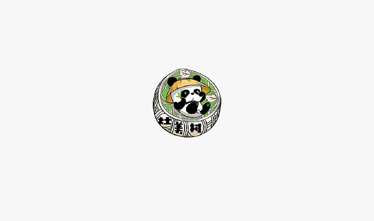 吉利熊猫图标，设计与象征的完美结合